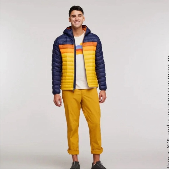 Cotopaxi Men’s XXL Fuego Hooded Down Puffer Jacket Blue Maritime Sunset NWT - Picture 10 of 14